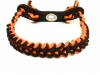 Black and Neon Orange - Shark Tooth