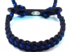 Black with Blue Pin Stripe